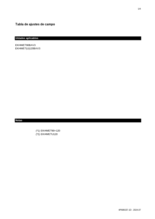 EKHWET-BV3.EKHWETU-BV3_Field settings table_4PES688157-1D_Spanish download